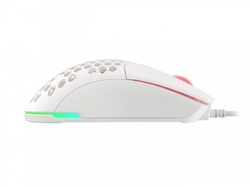 Herní myš GENESIS Krypton 750, RGB podsvícení, 8000 DPI, bílá