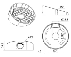HIKVISION HiWatch držák pro kameru DS-1259ZJ/ kompatibilní s kamerami serie D1xx