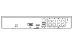 HiLook NVR rekordér NVR-108MH-D/8P(C)/ pro 8 kamer/ 8x PoE/ rozlišení 4Mpix/ HDMI/ VGA/ 2x USB/ LAN/ 1x SATA/ Kov