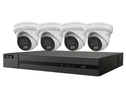 HiLook Powered by HIKVISION/ 4K Smart Hybrid Light KIT Turret 2TB/ 1x NVR-108MH-C/8P/ 4x IPC-T280HA-LUF
