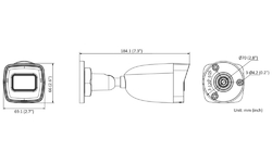 HiLook Powered by HIKVISION IP kamera IPC-B180HA-LU/ Bullet/ 8Mpix/ 2.8mm/ Smart Hybrid Light/ Motion detection 2.0/ H.265+/ IP67/