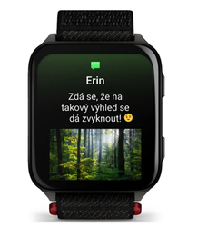 HOD GPS Garmin Venu® X1, černé pouzdro s titanovou zadní stranou Slate a nylonovým řemínkem ComfortFit v barvě Black