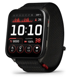 HOD GPS Garmin Venu® X1, černé pouzdro s titanovou zadní stranou Slate a nylonovým řemínkem ComfortFit v barvě Black