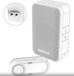 Honeywell Home DC312SP2USB bezdrátový zvonek Series 3, 6 melodií, základna do zásuvky s USB nabíječkou