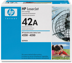 HP 42A Black Toner (10000 stran) LJ 4250, 4350, Q5942A - originální