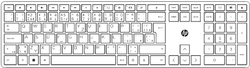HP 650 Set bezdrátová klávesnice a myš Combo CZ/SK