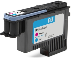 HP 72 Cyan and Magenta Printhead pro DJ T1100 (C9383A) - originální