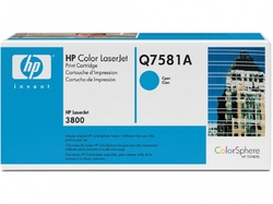 HP Q7581A Toner Cyan (6000 stran) pro CLJ 3800, CP3505 - originální