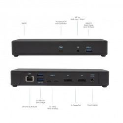 I-TEC Thunderbolt3 Dual DisplayPort 4K Docking Station, Power Delivery 85W, kompatibilní s USB-C