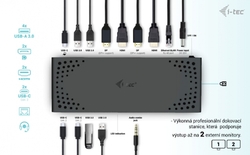 i-tec USB 3.0 / USB-C / Thunderbolt Dual Display Docking Station, PD 100W