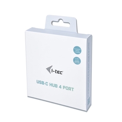 i-tec USB-C Metal 4-portový HUB, 4x USB 3.0