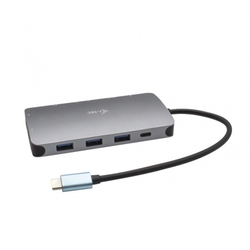 I-TEC USB-C Metal Nano Dock HDMI/VGA with LAN + Power Delivery 100 W