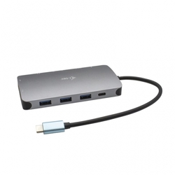 i-tec USB-C Metal Nano Dock HDMI/VGA with LAN, Power Delivery 100 W + zdroj 112W