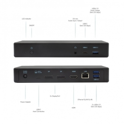 I-TEC USB-C Triple Display Docking Station, Power Delivery 85W, kompatibilní s Thunderbolt3