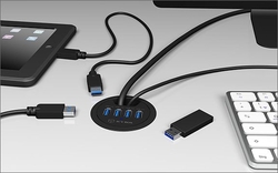 ICY BOX in-Desk Hub 4xUSB 3.0