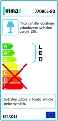 Immax NEO LIMITADO Smart závěsné svítidlo 80cm 48W černé Zigbee 3.0