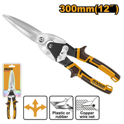 INGCO Nůžky na plech prodloužené rovné 300mm 12"