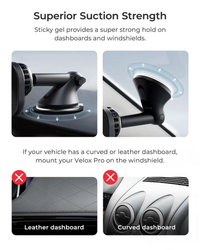 iOttie Velox Pro MagSafe Magnetic Wireless CryoFlow Cooling Dash & Windshield Car Mount