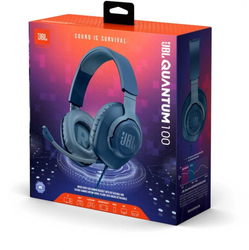JBL QUANTUM100BLU - drátová sluchátka