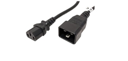 PremiumCord Kabel síťový propojovací 230V 10A 2m, konektory IEC 320 C13 - IEC 320 C20