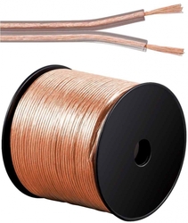 Kabely na propojení reprosoustav 99,9% měď 2x0,75mm2 100m