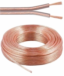 Kabely na propojení reprosoustav 99,9% měď 2x1,5mm2 25m