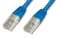 DATACOM Patch cord UTP CAT5E 1m modrý