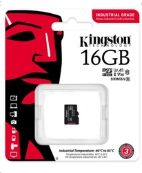 Kingston microSDHC 16GB Industrial bez adaptéru