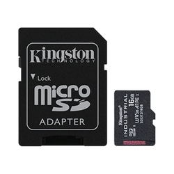 Kingston microSDHC 16GB Industrial + SD adaptér