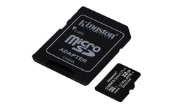 Kingston microSDHC 32GB Canvas Select Plus A1 C10 Card (rychlost až 100 MB/s) + SD adaptér