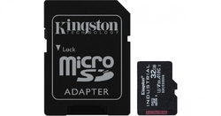 Kingston microSDHC 32GB Industrial + SD adaptér