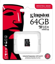 Kingston microSDXC 64GB Industrial bez adaptéru