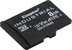 Kingston microSDHC 8GB Industrial + SD adaptér