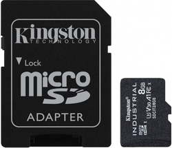 Kingston microSDHC 8GB Industrial + SD adaptér