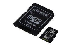 KINGSTON microSDXC 128GB Canvas Select Plus A1 C10 Card (rychlost až 100 MB/s) + SD adaptér