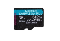 KINGSTON microSDXC 512GB Canvas Go! Plus bez adaptéru