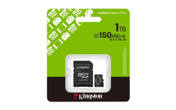 KINGSTON microSDXC 512GB Canvas Select Plus + SD adaptér
