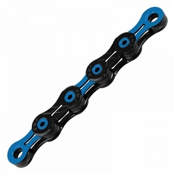Řetěz KMC DLC 10 Super Light, 10 rychlostí, modro/černý - 116 článků