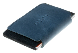 Kožená peněženka Tiny Wallet for AirTag z pravé hovězí kůže, modrá