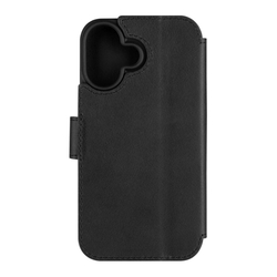Kožené pouzdro typu kniha FIXED ProFit pro Apple iPhone 16, černé