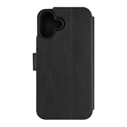 Kožené pouzdro typu kniha FIXED ProFit pro Apple iPhone 16 Plus, černé