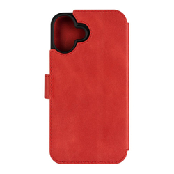 Kožené pouzdro typu kniha FIXED ProFit pro Apple iPhone 16 Plus, červené