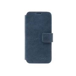 Kožené pouzdro typu kniha FIXED ProFit pro Apple iPhone 16 Plus, modré