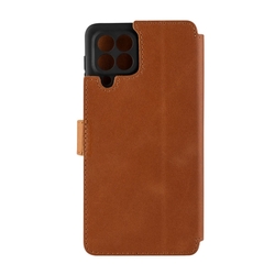 Kožené pouzdro typu kniha FIXED ProFit pro Samsung Galaxy M53 5G, hnědé