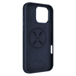 Kožený zadní kryt FIXED MagLeather s podporou MagSafe pro Apple iPhone 16 Pro Max, modrý