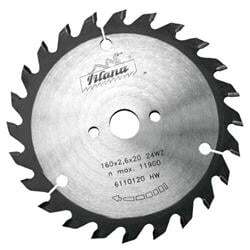 Kotouč pilový SK 91 WZ, O 160 x 2,6 x 20 mm, 24 zubů, ruční, PILANA
