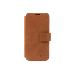 Kožené pouzdro typu kniha FIXED ProFit pro Samsung Galaxy A34 5G, hnědé