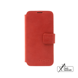 Kožené pouzdro typu kniha FIXED ProFit pro Samsung Galaxy A36 5G, červené