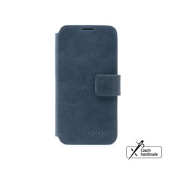 Kožené pouzdro typu kniha FIXED ProFit pro Samsung Galaxy A36 5G, modré