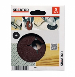 Kreator KRT250002 - 5x Brusný disk pro úhlové brusky 115 mm G36
